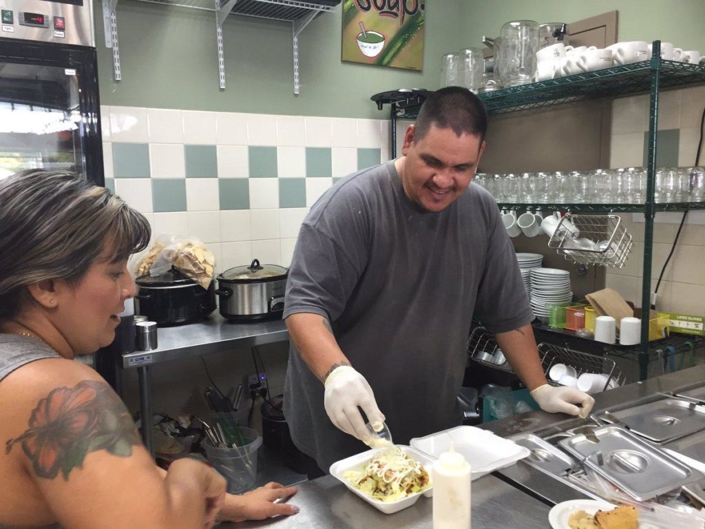 Sandra and Salvador, valued employees at Tree of Life Café & Bakery, a Social Enterprise in Fresno, CA