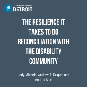 The Resilience it Takes to do Reconciliation with the Disability Community