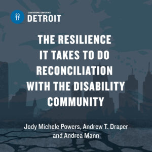 The Resilience It Takes to Do Reconciliation with the Disabled Community