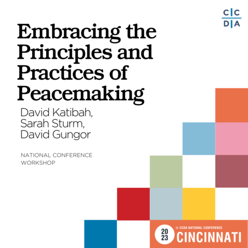 Embracing the Principles and Practices of Peacemaking