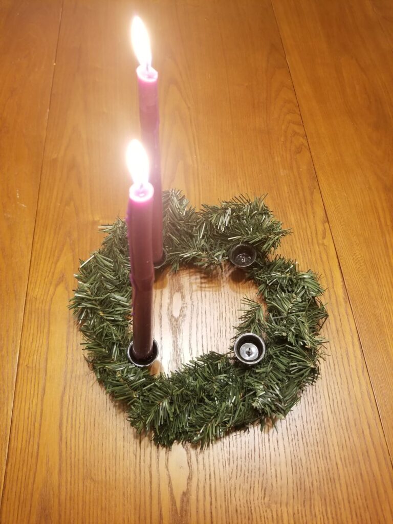 Advent candles week two