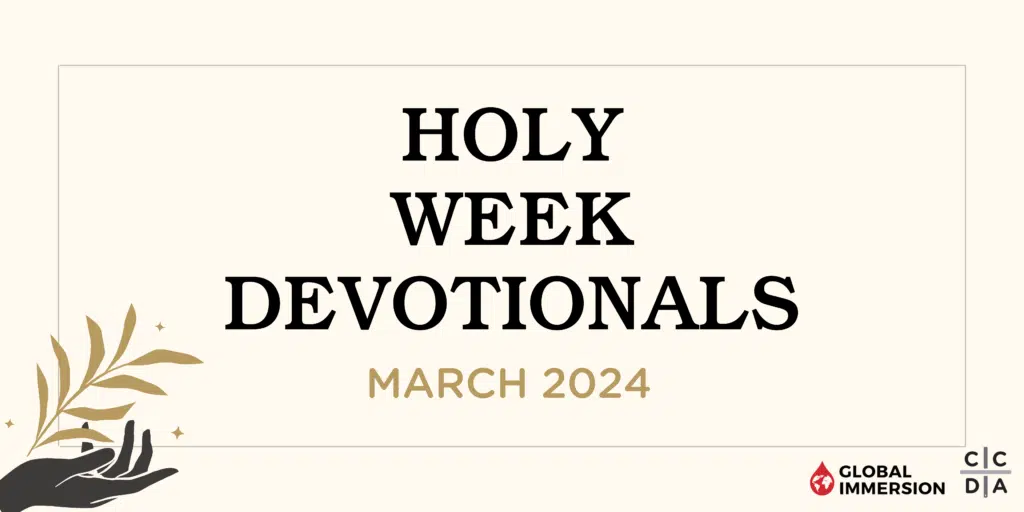 Holy Week Devotionals