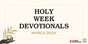 Holy Week Devotionals