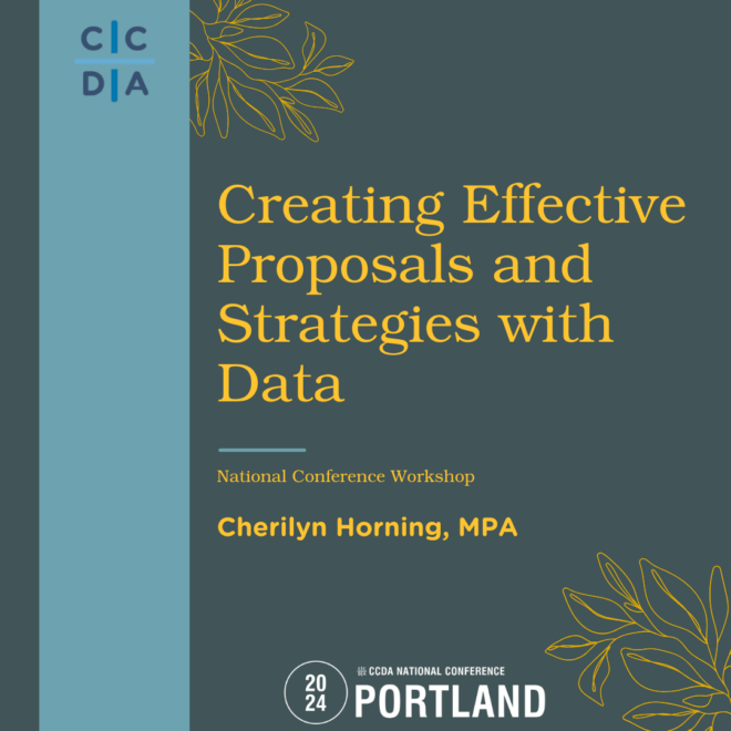 Creating Effective Proposals and Strategies with Data - Cherilyn Horning, MPA