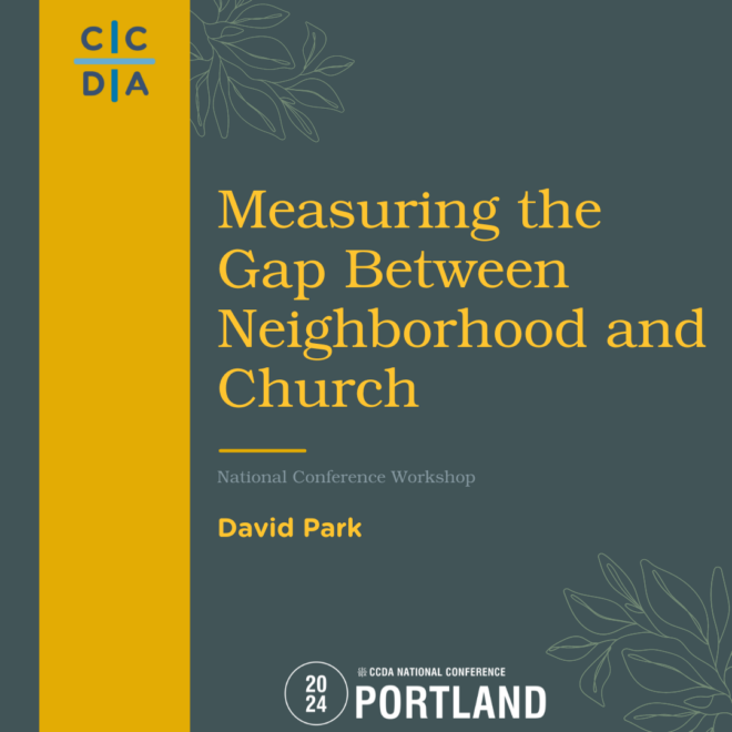 Measuring the Gap Between Neighborhood and Church - David Park, Bekah Klein