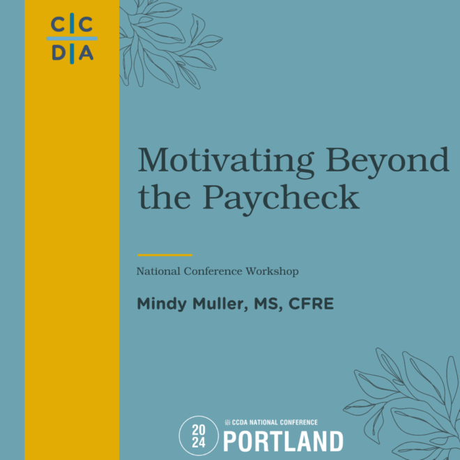 Motivating Beyond the Paycheck - Mindy Muller, MS, CFRE