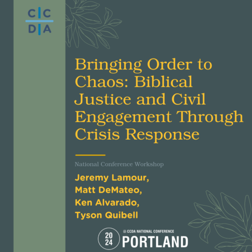 Bringing Order to Chaos: Biblical Justice and Civil Engagement Through Crisis Response