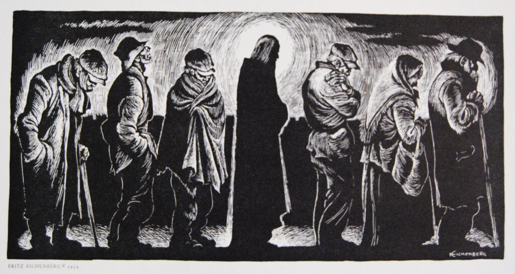 Christ of the Breadlines (1930s), by Fritz Eichenberg