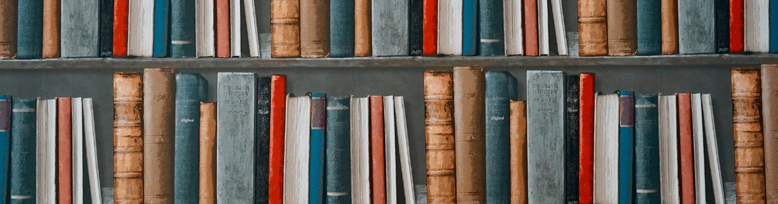 Books on a bookshelf
