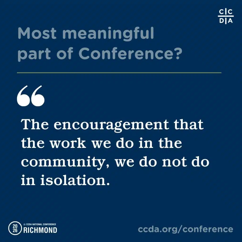 Most meaningful part of Conference?

The encouragement that the work we do in the community, we do not do in isolation.