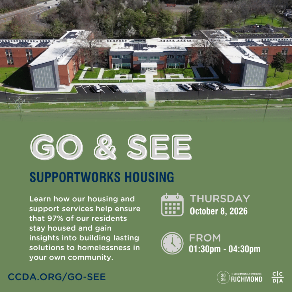 Go & See
SupportWorks Housing

Learn how our housing and support services help ensure that 97% of our residents stay housed and gain insights into building lasting solutions to homelessness in your own community.