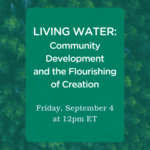 Living Water: Community Development & the Flourishing of All Creation