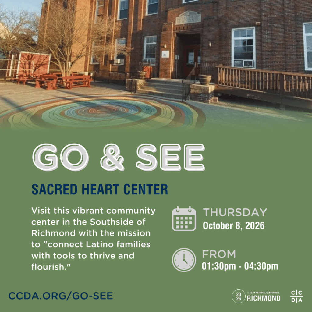 Go & See
Sacred Heart Center
Visit this vibrant community center in the Southside of Richmond with the mission to "connect Latino families with tools to thrive and flourish."
Thursday October 8, 2026
From 1:30 - 4:30pm