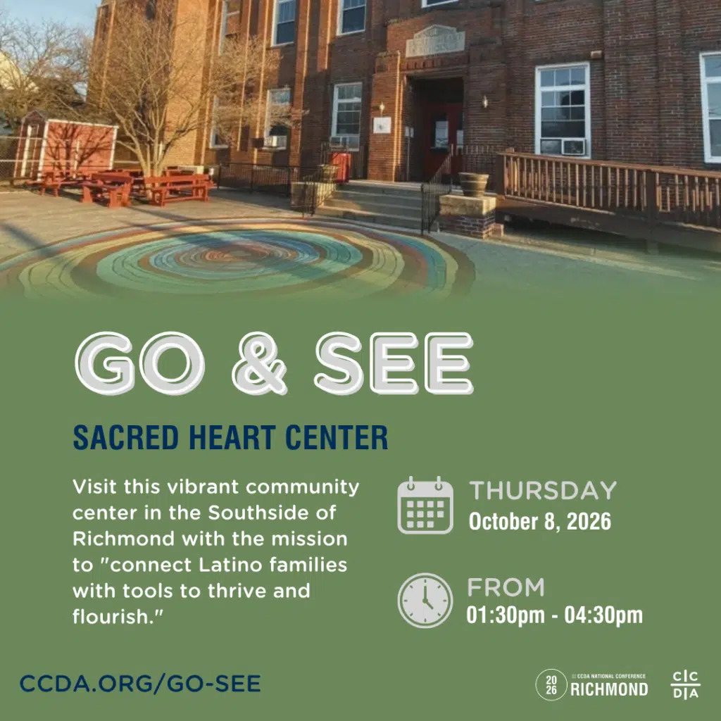 Go & See
Sacred Heart Center
Visit this vibrant community center in the Southside of Richmond with the mission to "connect Latino families with tools to thrive and flourish."
Thursday October 8, 2026
From 1:30 - 4:30pm