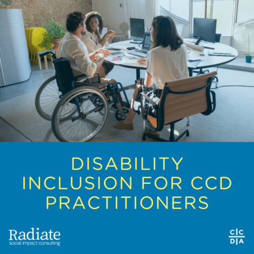 Disability Inclusion for CCD Practitioners Course